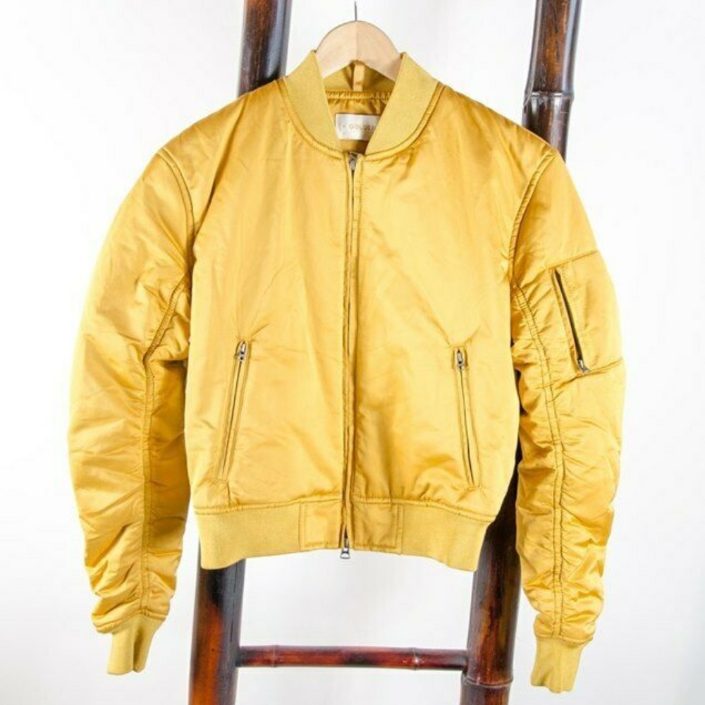 Golden by TNA Gold/Yellow 'Villalon' Bomber XS NWT